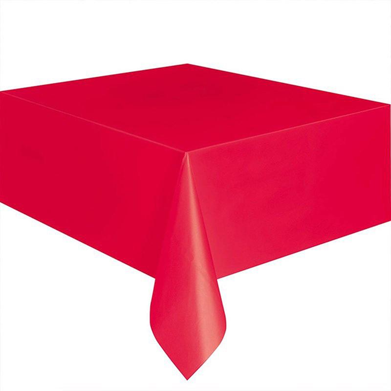 Colorful Disposable Tablecloth Red Pink White Party Desk Cloth Wipe Table Cover Christmas Birthday Wedding Party  Year Decor