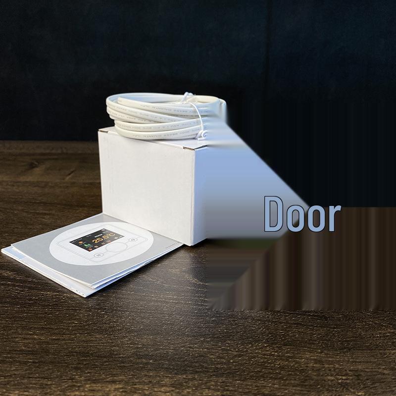 WIFI Smart Thermostat with Color Screen & Black Knob for Underfloor Heating, Electric/Water Heater, Gas Boiler, Tuya APP.