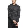 Adidas Full Print Geometric Pattern Half Zip Long Sleeve Hoodie Men hoodies Black IA2624