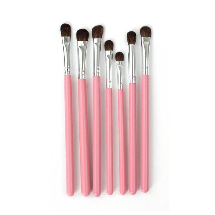 7-Piece Portable Pony Hair Eyeshadow Makeup Brush Set