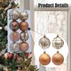 8 Christmas Ball Decorations 6 Cm Baubles for Festive Gatherings and Anniversaries