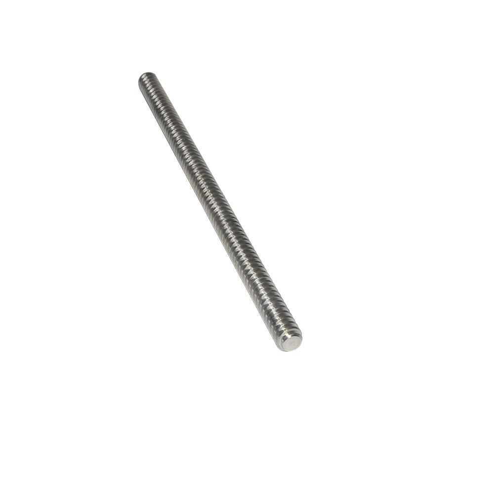 304 Stainless Steel Trapezoidal Lead Screw, T10, 3mm Pitch