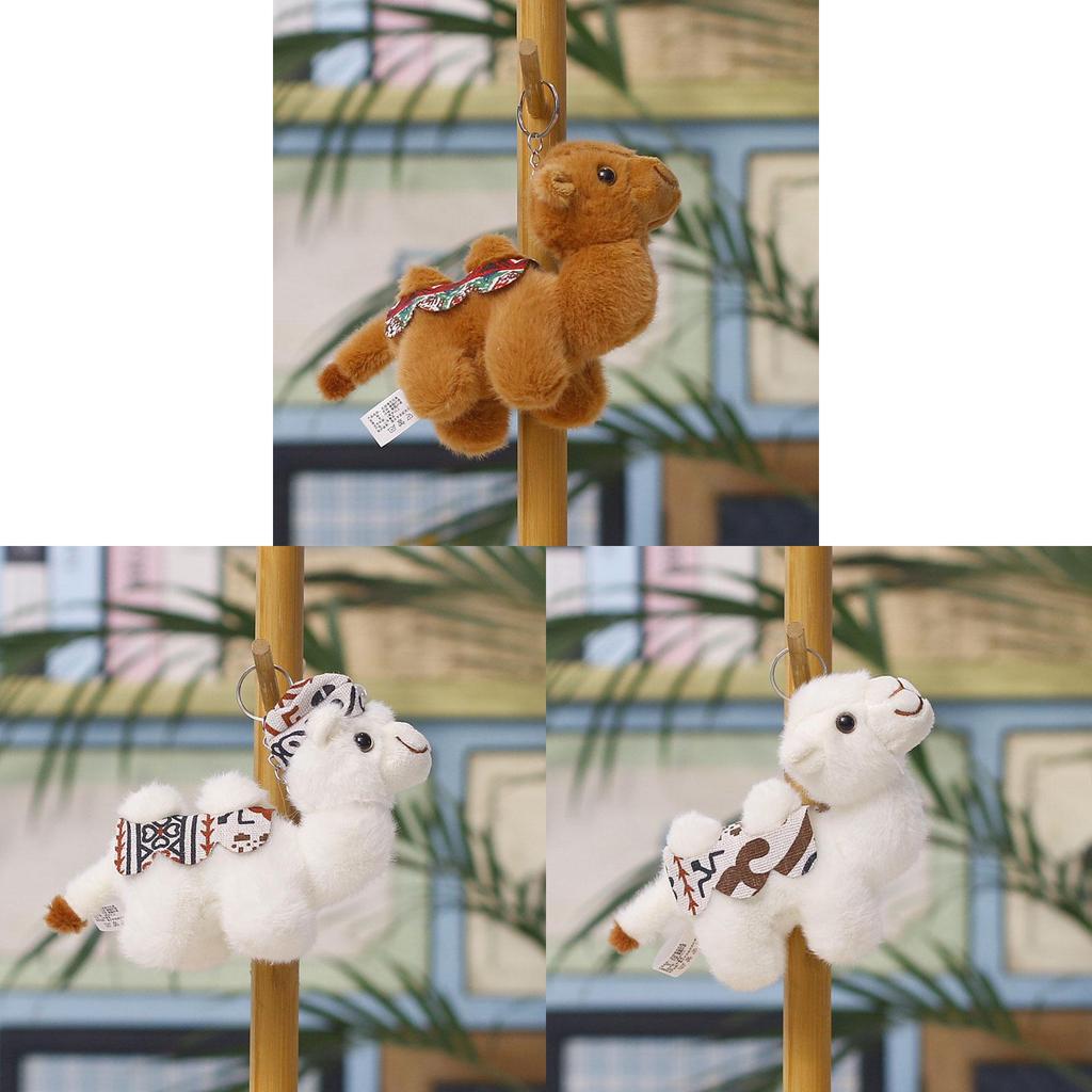 Animal Plush Toy Camel Keychain With Pp Cotton Filling For Kids And Teens
