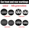 140mm Car Front 122mm Rear Trunk Emblem Grille Lid Logo Badge and Accessories For VW Golf 8 Car Modification Upgrade Accessories Zl1