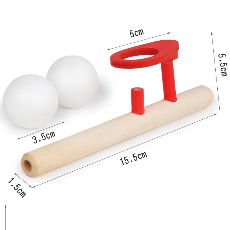 Suspended Blow Ball Toy Colorful Animal Head Blow Pipe Toy Kids Interactive Game Toy