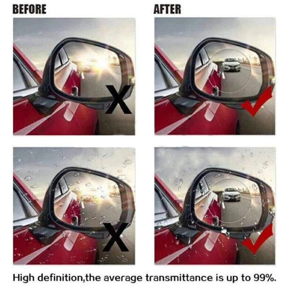 6/4/2Pcs Car Rearview Mirror Rain Film Car Sticker Rainproof Film for Rearview Mirror Anti Fog Waterproof Clear Sight Auto film
