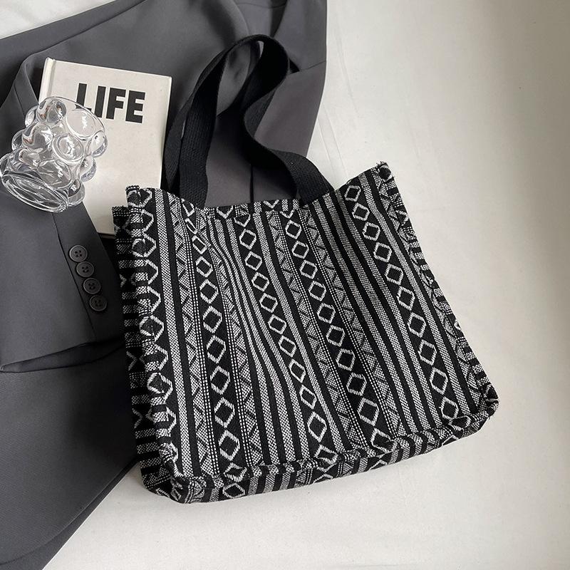 

Большая вместительная сумка-тоут в этническом стиле для женщин, новая модная сумка-тоут для женщин, сумка для студентов колледжа