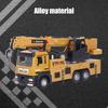 Kids Crane Truck Micro Crane Truck Arm Crane Toy Truck Alloy Material Friction Dynamic Design Toy Truck Arm Crane Truck Model Construction Vehicle Set