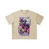 260 GSM Double Yarn 32 Count 100% Cotton Dragon Ball V72 King Cold Print Unisex Heavy Cotton T Shirt