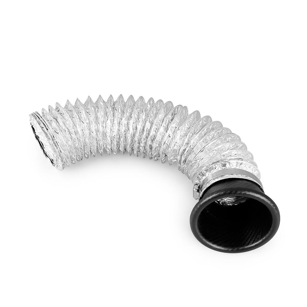 Universal Carbon Fiber Pattern Air Intake Funnel Kit for Front Bumper