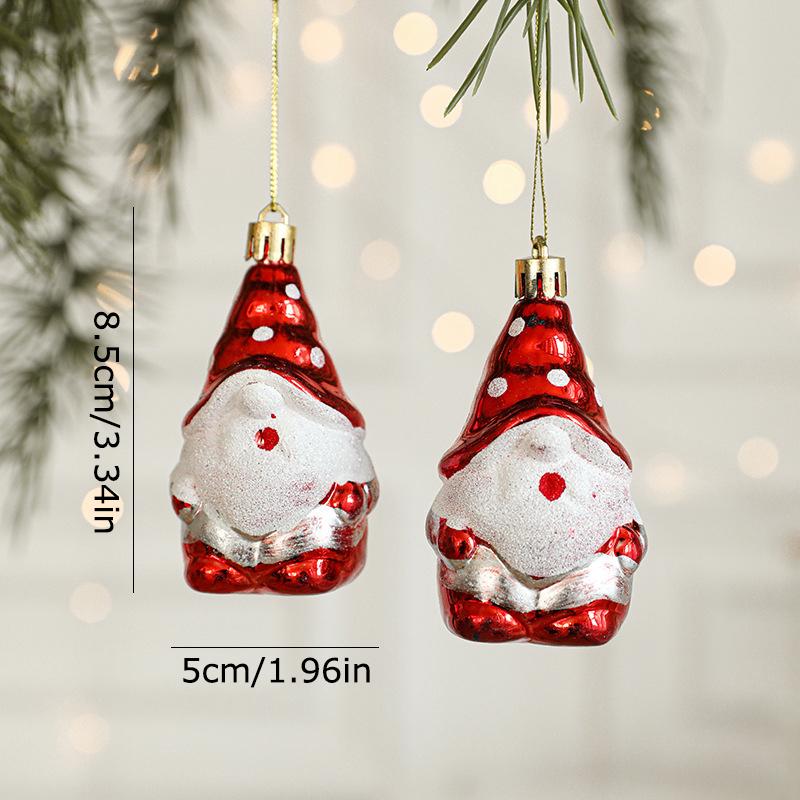 

2 шт. Подвески в виде Санта-Клауса, Рождественские шары, Товары для вечеринок, Украшение для рождественской елки, Детские подарки, Доступно несколько вариантов