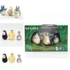 Niedliche Totoro Wackelkopffigur PVC- und Harzmaterial Cartoon Anime Desktop Dekoration Set mit 3 Figuren in einer Box Figuren)