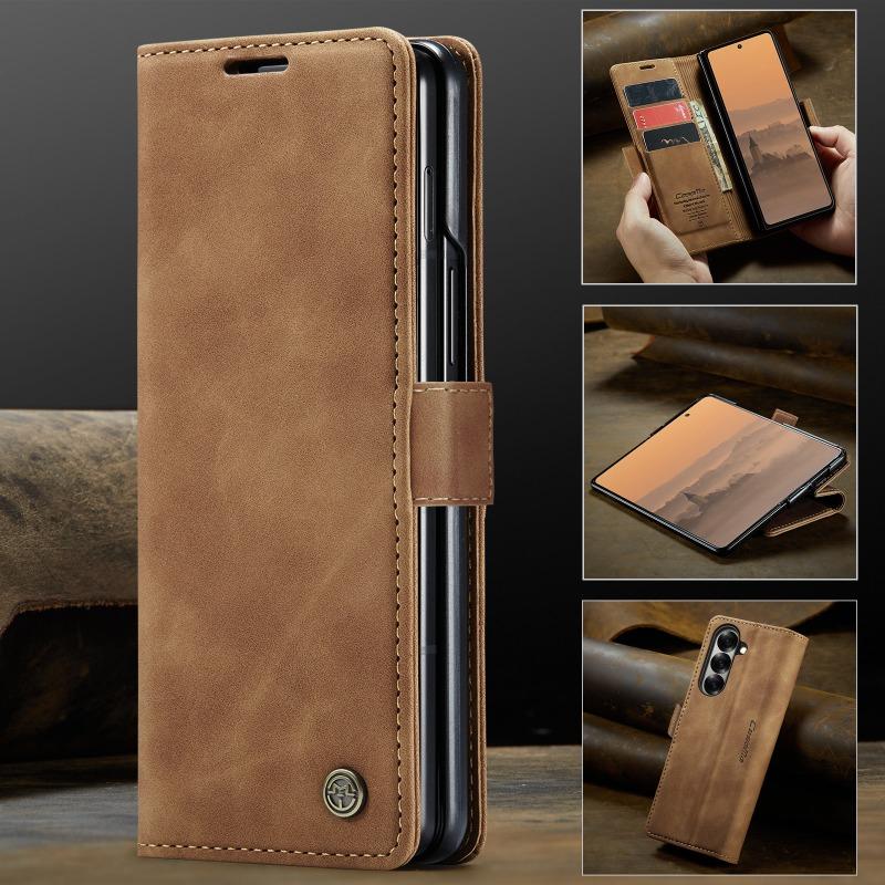 For Samsung Galaxy Z Fold 7 5G 2025 Flip Case Leather Card Wallet Book Coque Samsung Z Fold7 Case Z Fold7 Fold 6 5 4 Magnet Capa