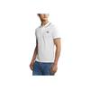 Slim Fit Solid Color Comfortable Simple Short Sleeve Polo Shirt Men Tops Bright-White J324252-YAF