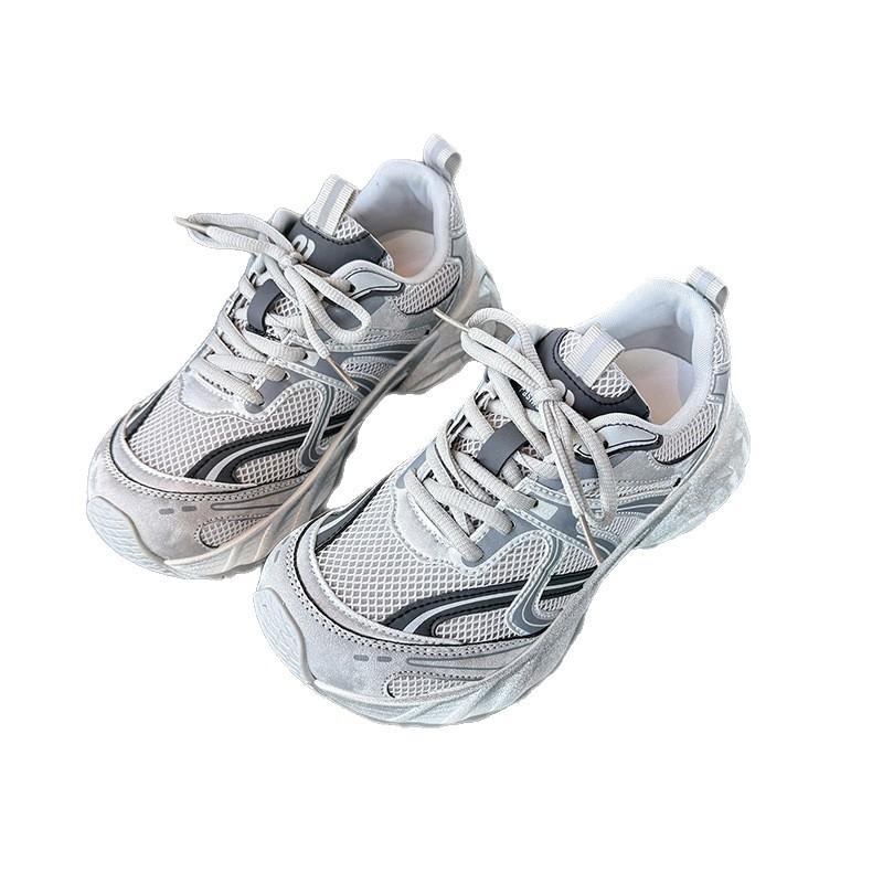Thick-soled Dad Shoes Women's 2025 New Versatile Height-increasing Casual Shoes Mesh Breathable Small Running Sports Shoes