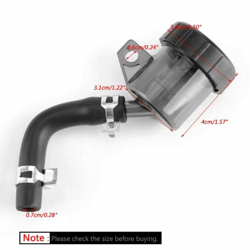 Universal Motorcycle Rear Brake Master Cylinder Clutch Gasoline Oil Tank Split Jug Small Oil Cup Small Oil Bottle Round Black