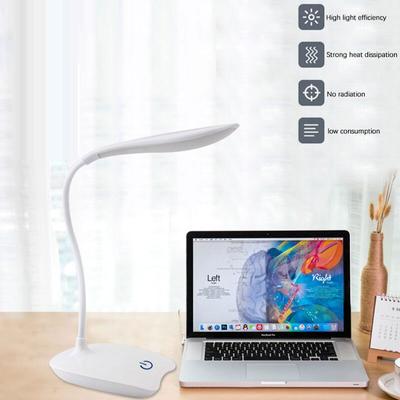 Led desktop lâmpada de mesa usb recarregável iluminação proteção para os olhos sala luz da noite cabeceira estudante lâmpada leitura