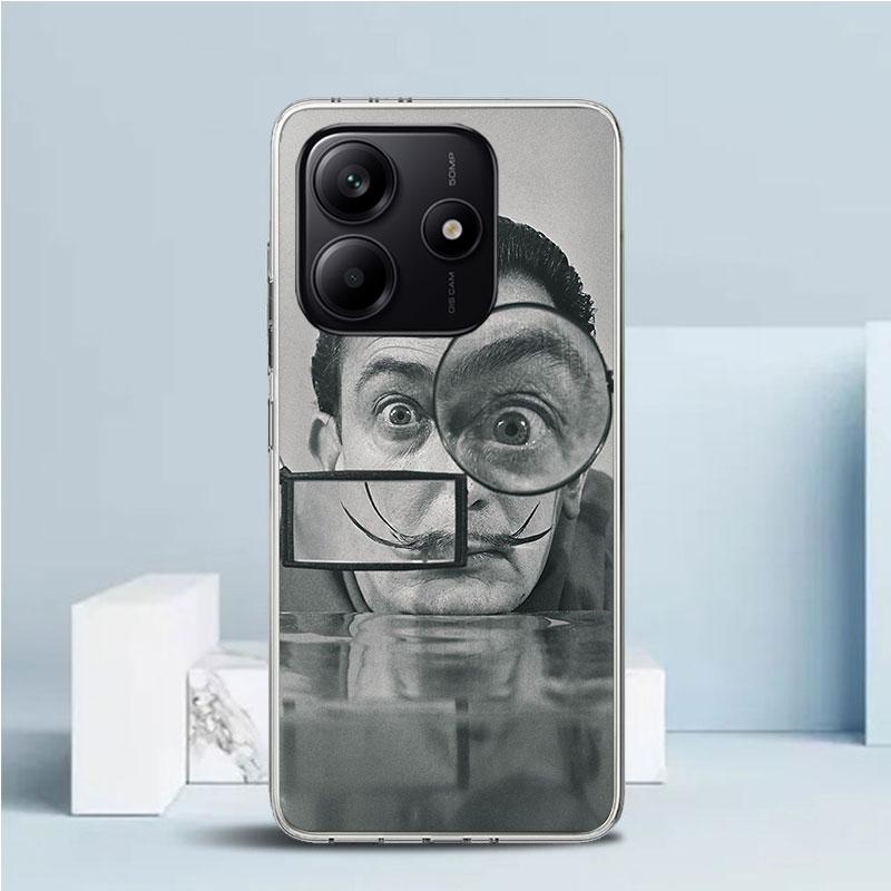 Salvador Dali Art Phone Case For Xiaomi Redmi Note 15 14 14S 13 12S 12 Pro Plus 11S 11 11T 11E 10S 10 + Soft TPU Back Cover Redm