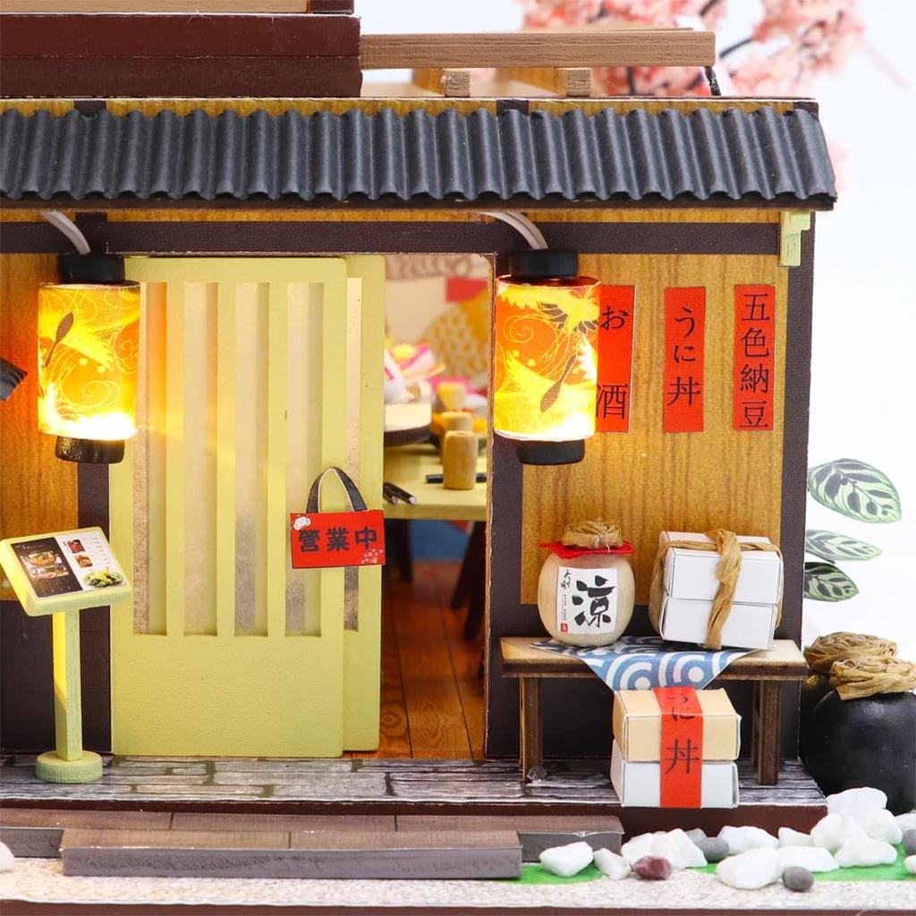 Hitec Multiplex Weekender Sushi Restaurant DIY Miniature House Model Assembly Kit
