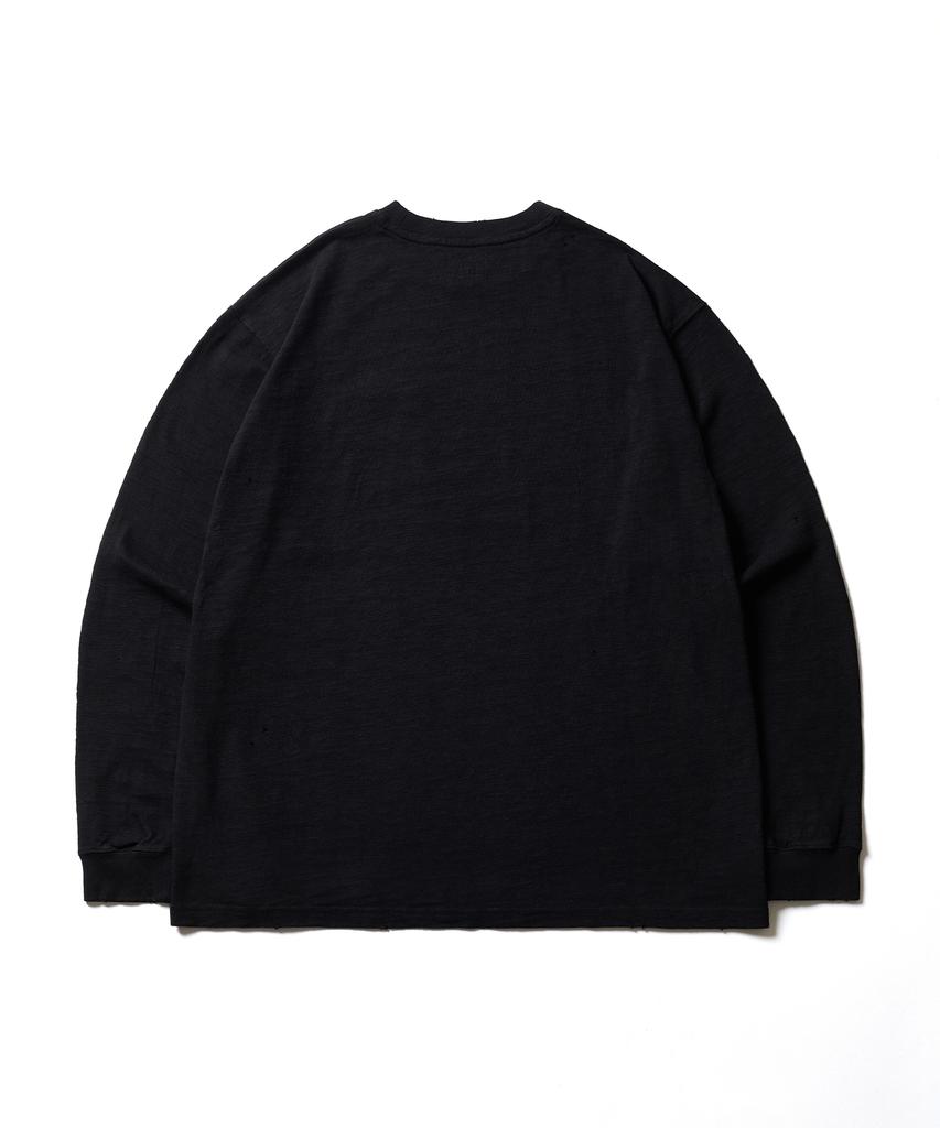 ESFAI Worn Slub L/S T-Shirt (Black)