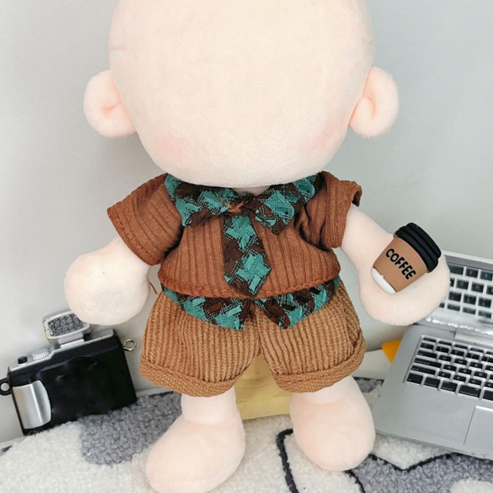1 set School Uniform 20cm Cotton Doll Clothes Sweater Vest Plush Doll Clothes  Doll Accessories