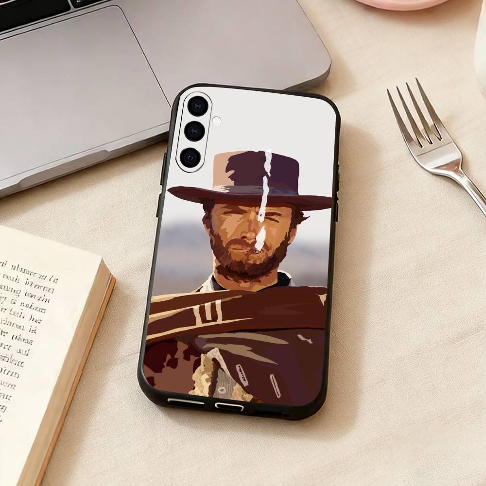 Clint Eastwood Graphic-c Phone Case Black Silicone Soft For Samsung Galaxy A73,A72,A71,A70,A53,A52,A51