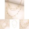 Unique Alloy Star Three Layer Necklace Ideal For Gifts On Special Occasions