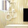Embossed 3d Wave Stripes Wallpaper Silver Grey Non Woven Living Room Wall Decors