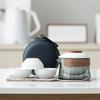 Travel Tea Set Kit 1 Teapot 3 Cups Portable Outdoor Camping Teapot and Tea Cup with Bag Teaware Sets Household Making Tea Tool