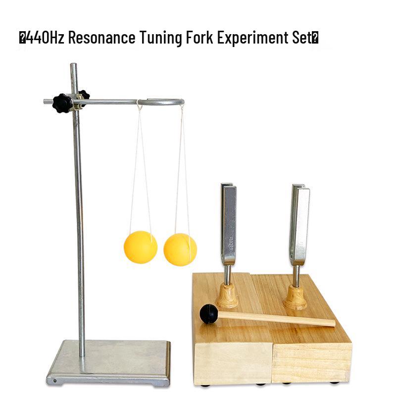 Steel Tuning Fork Set: 256Hz, 512Hz, 440Hz with Hammer - Perfect for Junior High School Physics and Acoustics Experiments