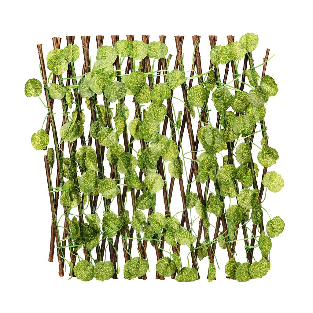 Simulation Fence Patio Fence Plant Fence Wood Garden Decoration Wooden Fence Retractable Fence