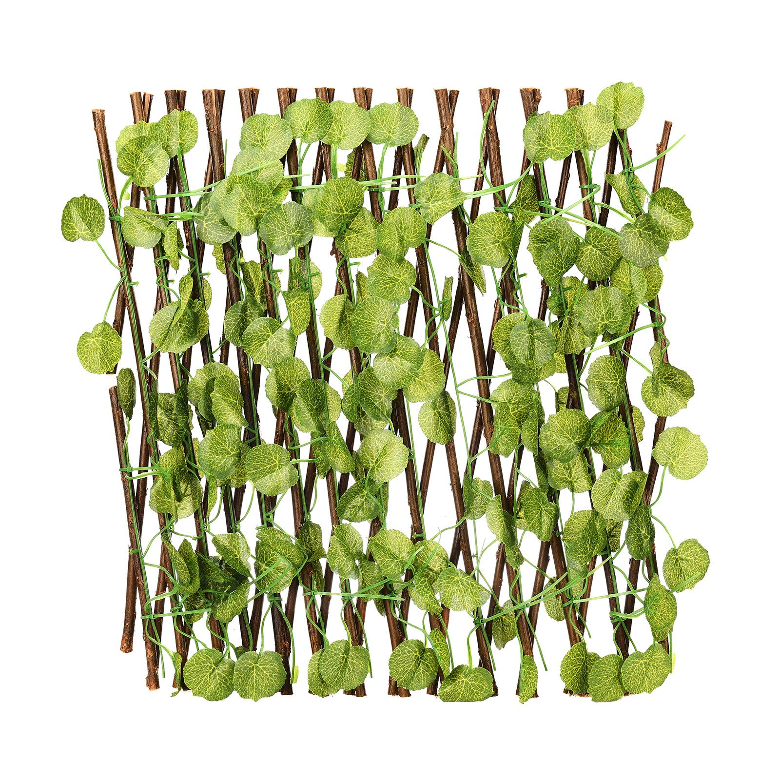 Имитация забора Патио забор Забор для растений Деревянный садовый декор Деревянный забор Раздвижной забор Type 4