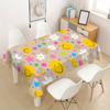 One Modern Cartoon-printed Polyester Tablecloth - Suitable for Family Gatherings and Outdoor Picnicszyc