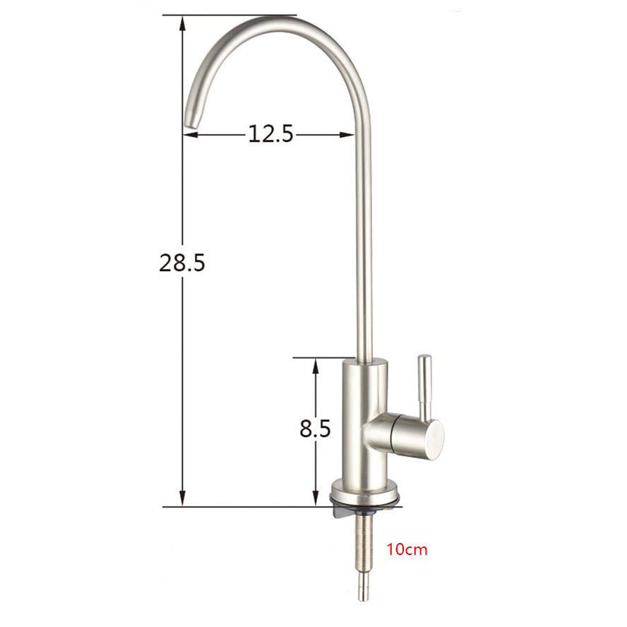 Kitchen Drinking Water Faucet Stainless Steel RO Water Faucet Reverse Osmosis Water Filtration System Water Filter Faucet