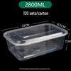 Disposable PP Plastic Takeaway Food Containers