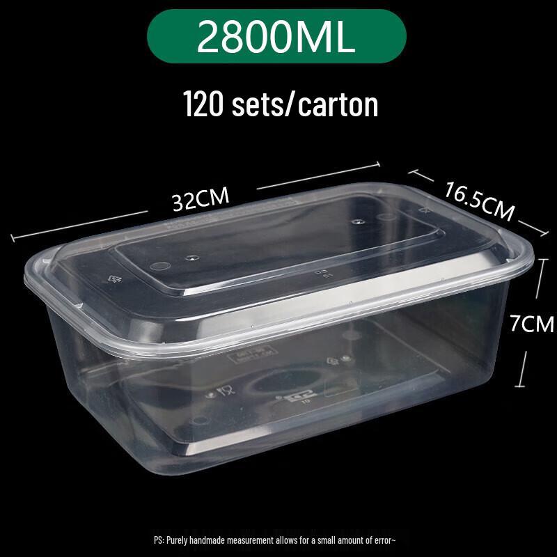 Disposable PP Plastic Takeaway Food Containers