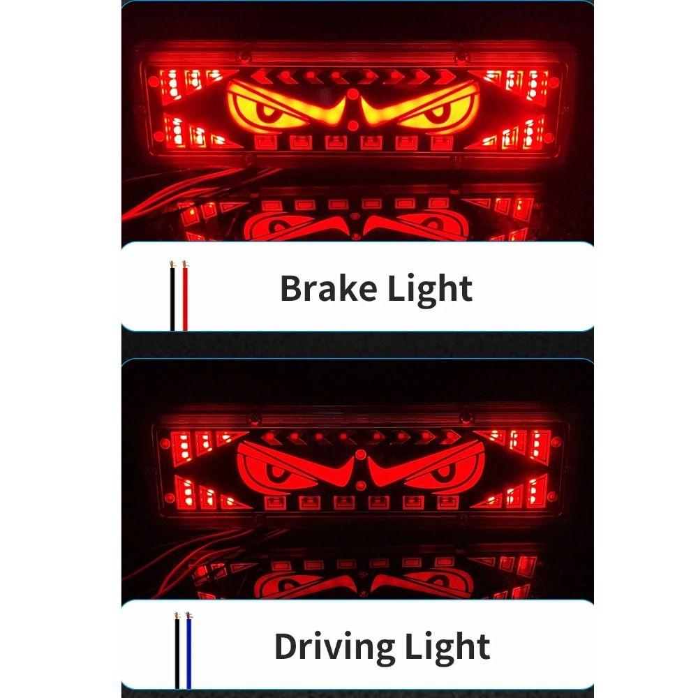 Creative 12-24v Devil's Eye Truck Light Universal Multi-Mode Truck Taillight Safety Warning Lamps Car Decor