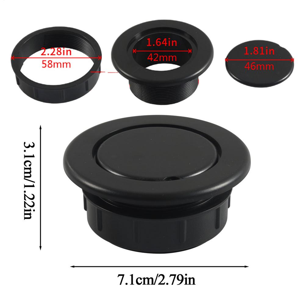 

Table Umbrella Hole Cover Set Securing Furniture Adapter Umbrella Hole Cover Replacement Parts For Yard Garden RV Camping чорний