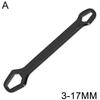 1PC 3-17mm Universal Torx Wrench Self-tightening Adjustable Glasses Wrench Board Double-head Torx Spanner Hand Tools for Factory