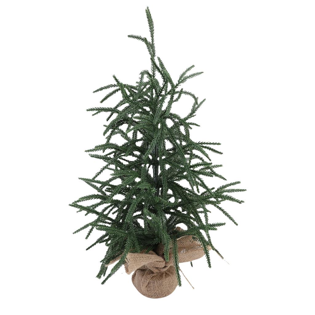 Konstgjord julgran PET Grön Mini julgran Bordsdekoration för Hem Semester Inomhus Matsalsbord Dekor 60cm