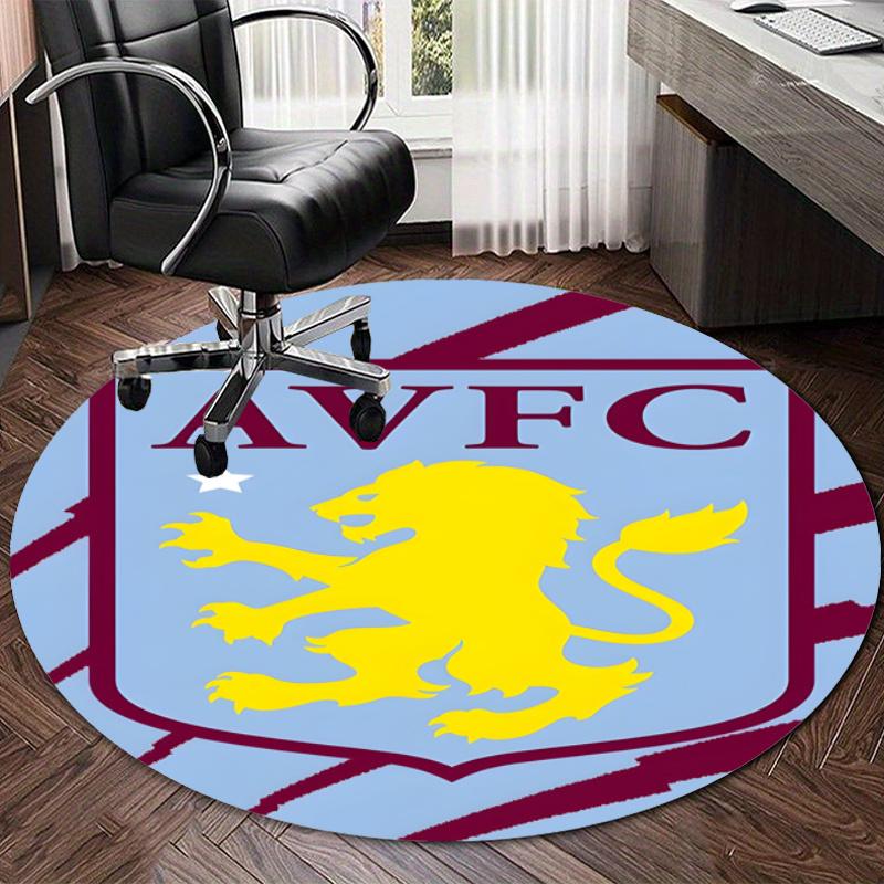 Personalized Aston Villa Round Chair Office Rug - Perfect for Mat, Office Chair & More - Ideal Gift for Birthdays and Holidays