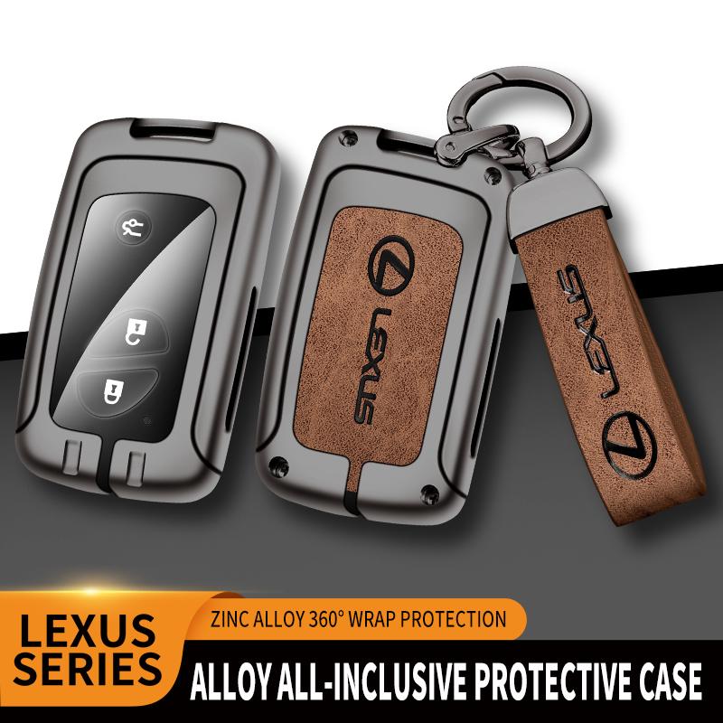 Interior Stickers Leather Car Metal Key Case Cover For Lexus CT200H GX400 GX460 IS250 IS300C RX270 ES240 ES350 LS460 GS300 450hKT6