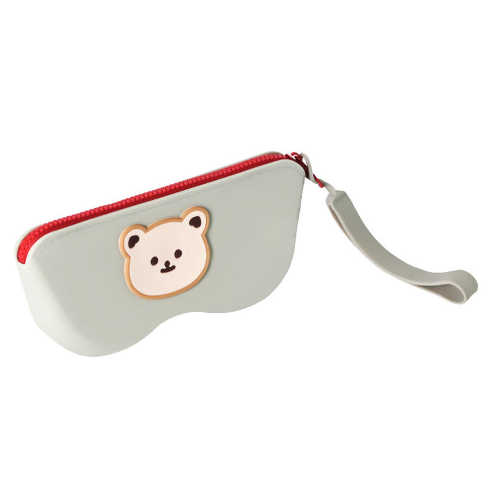 Silicone Zipper Glasses Bag Sunglasses Storage Protective Cover Hanging Bag Coin Purses For Women Girls Waterproof Glasses Box