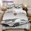 Jesko Koenigsegg Sleek Supercar Bedding (1 * Duvet Cover + 2 * Pillowcase, Without Core) 2D Flat Christmas Birthday Gift Bedding Set