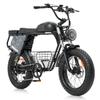 Motocicletă electrică de teren Hidoes HD-B9, baterie dublă 48V 33.8Ah, anvelope de teren 20"x4.0"