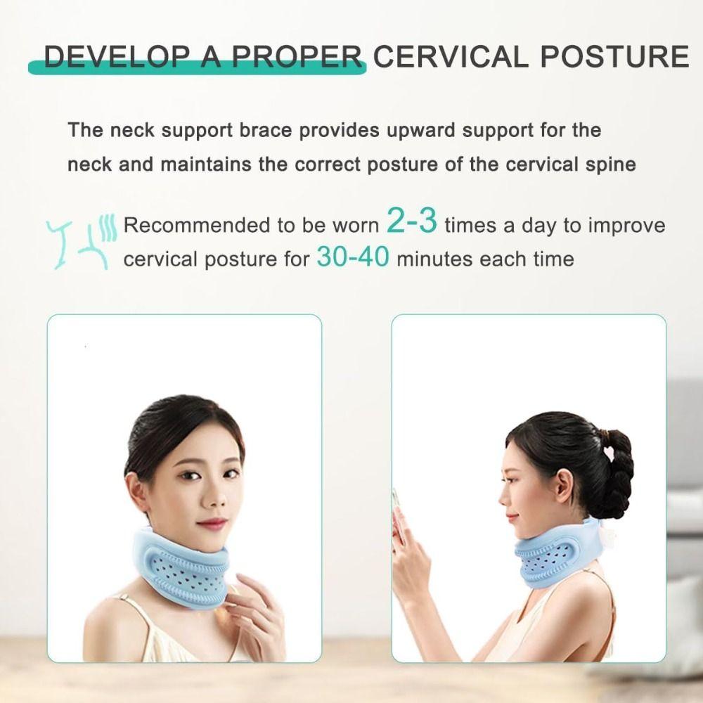 Soft Breathable Cervical Collar Ice Silk Neck Protectors  for People With Forward Neck