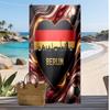Toalha de Praia com Estampa de Futebol da Alemanha Secagem Rápida Super Absorvente Macia Toalha de Banho para Natação Praia Viagem Fã Lembrança Presente