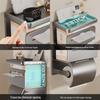 Multifunctional Bathroom Tissue Box with Storage Shelf