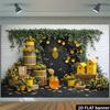 2D Rustic Bee Farm Background Cloth Photo Booth Prop