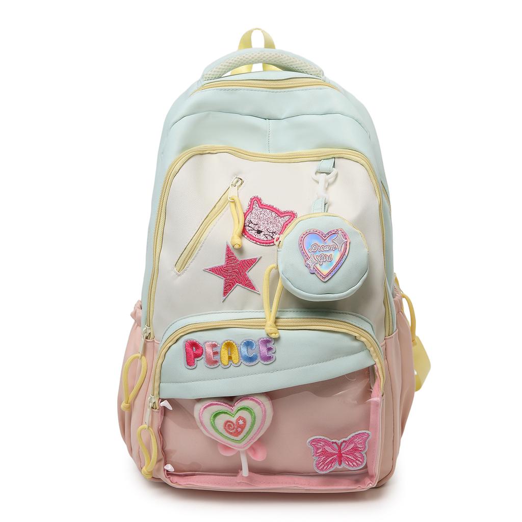 Schoolbag high value dopamine versatile schoolbag commuter backpack new backpack student party leisure trend travel schoolbag